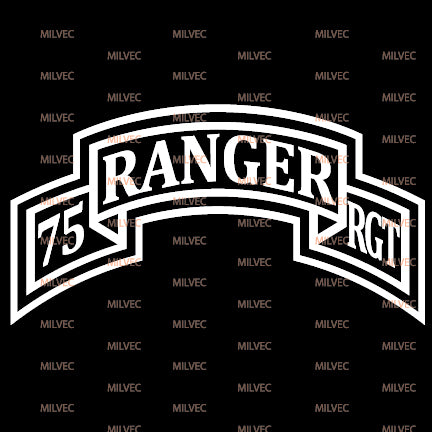 75th Ranger vinyl decal