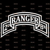 2nd Ranger vinyl decal