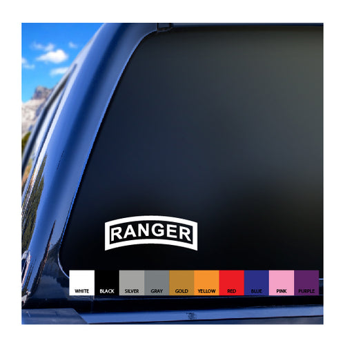 Ranger tab vinyl decal