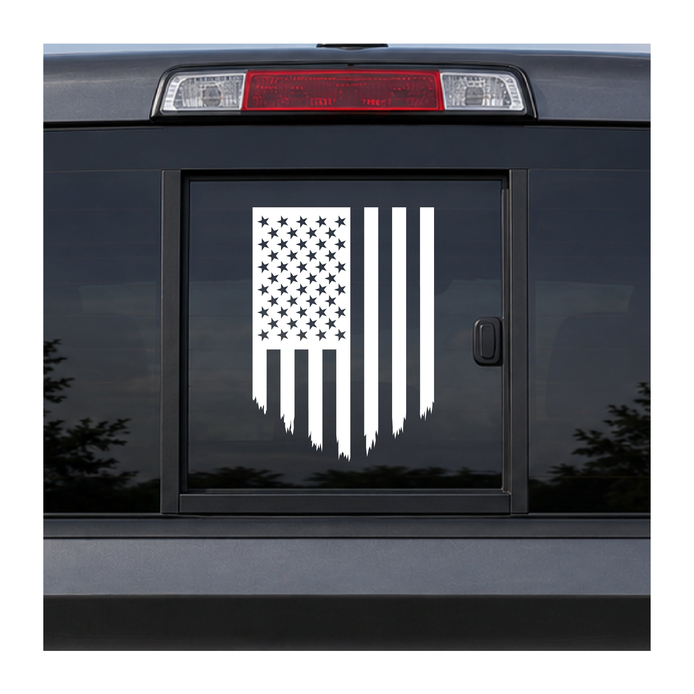 Tattered Flag Viny Decal