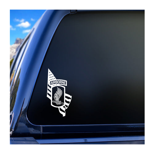 173rd Airborne and Flag Vinyl Decal