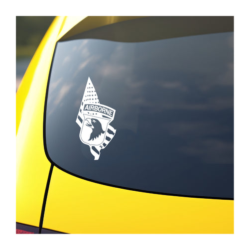 101st Airborne and Flag Vinyl Decal
