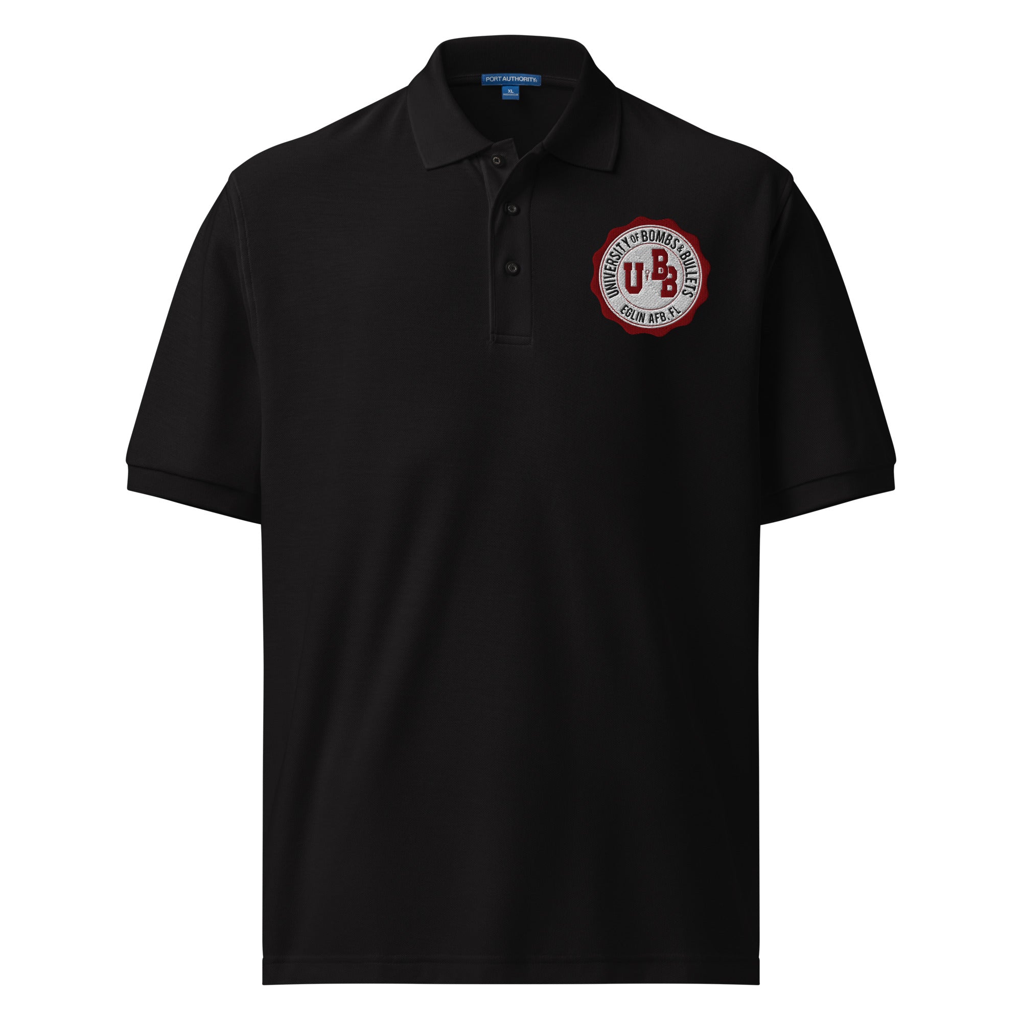 University of Bombs and Bullets Eglin premium polo