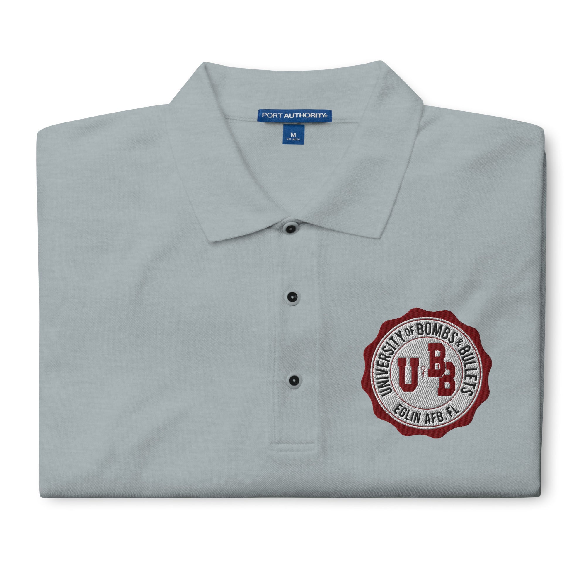 University of Bombs and Bullets Eglin premium polo