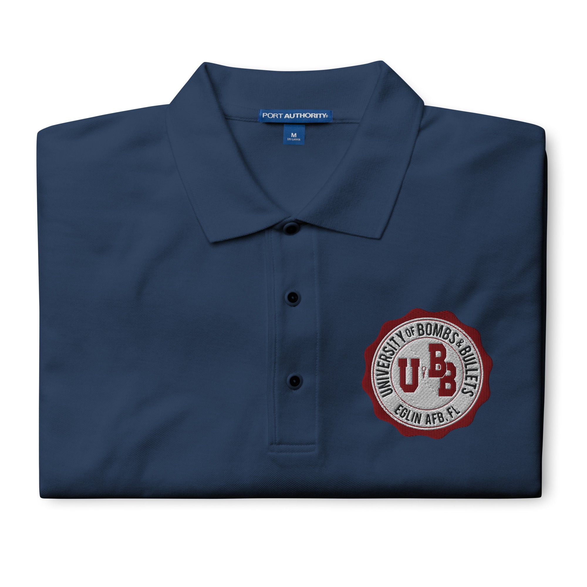 University of Bombs and Bullets Eglin premium polo