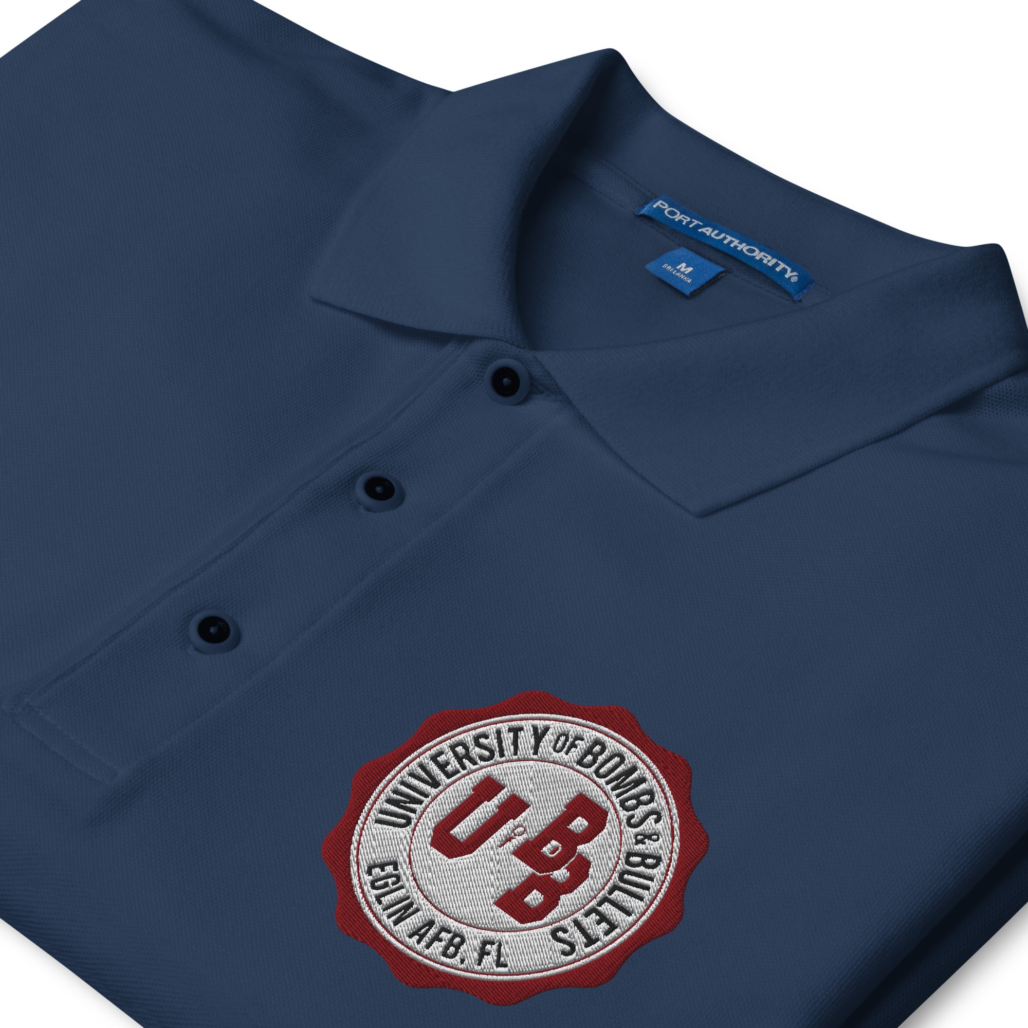 University of Bombs and Bullets Eglin premium polo