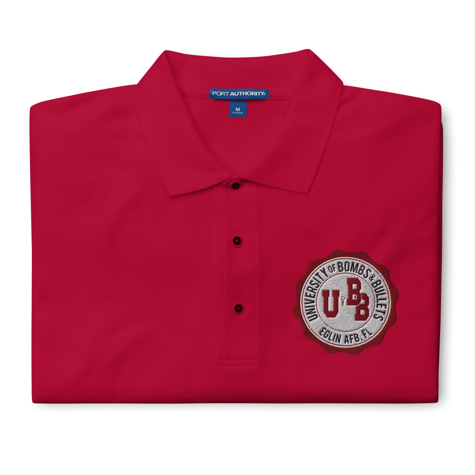 University of Bombs and Bullets Eglin premium polo