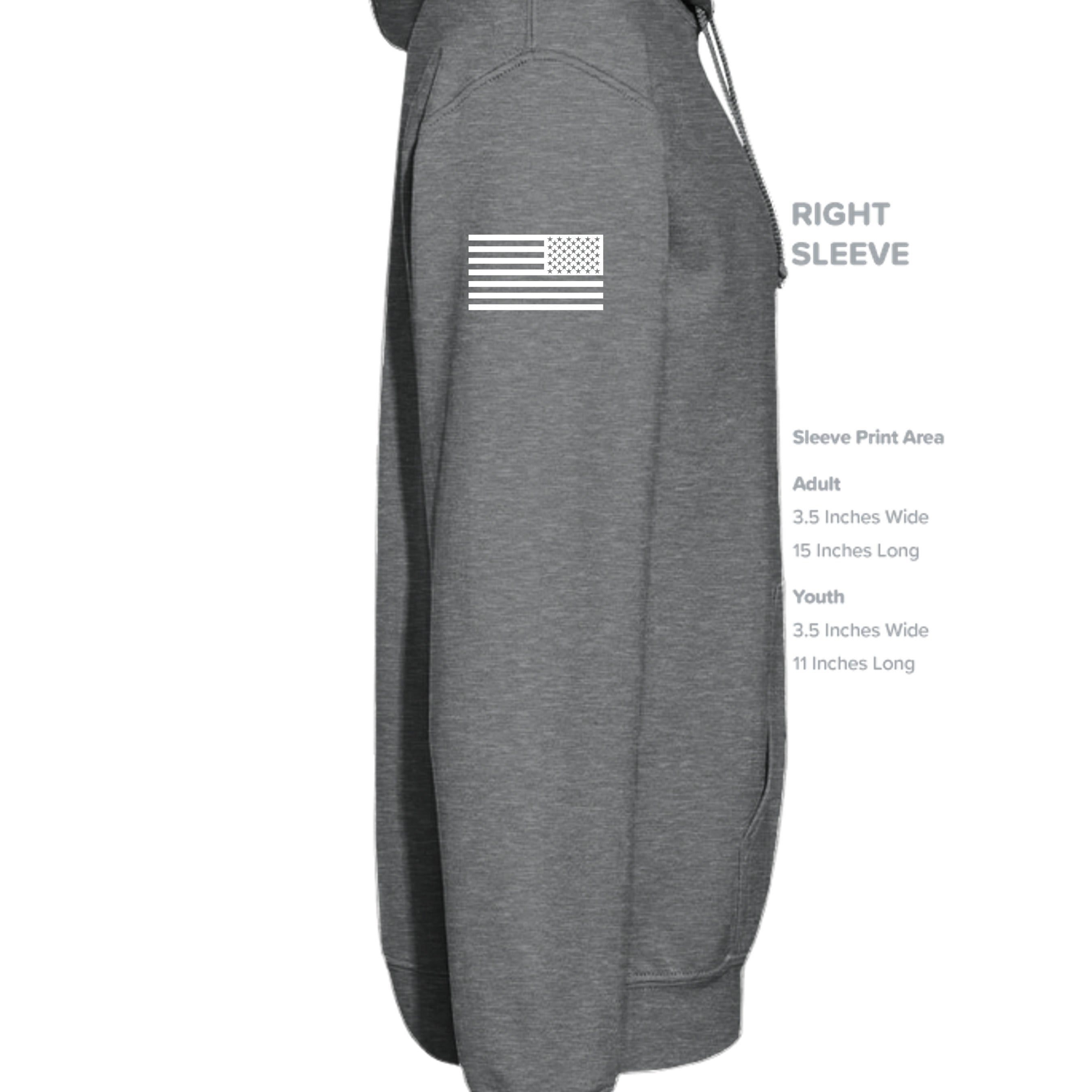Fan Charcoal Heather - G185 - SLEEVE_RIGHT