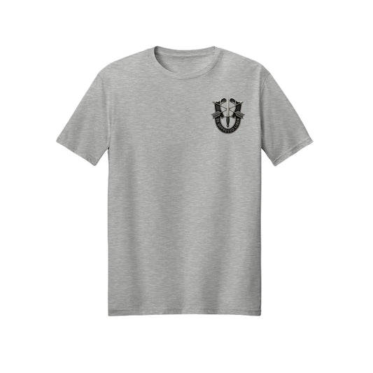 Special Forces insignia metal look t-shirt