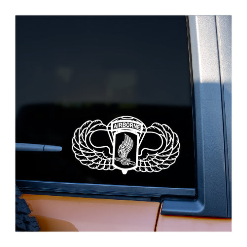 173rd Airborne and Basic Wings vinyl decal