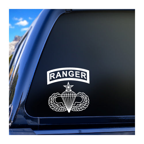 Airborne Senior Ranger Vinyl Decal