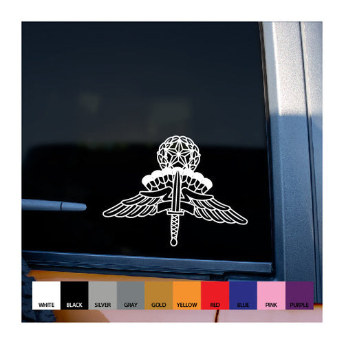 Freefall HALO Jumpmaster badge vinyl decal