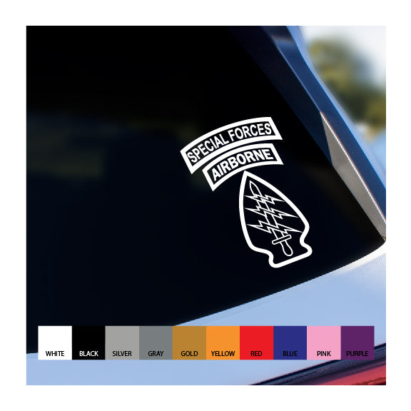Special Forces Patch Vinyl Decal