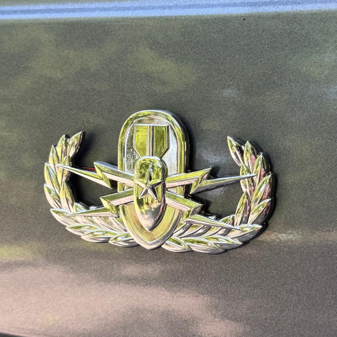 EOD Senior auto medallion with adhesive