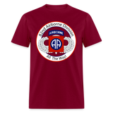 82nd Airborne All the Way Classic T-Shirt - burgundy
