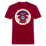 82nd Airborne All the Way Classic T-Shirt - dark red