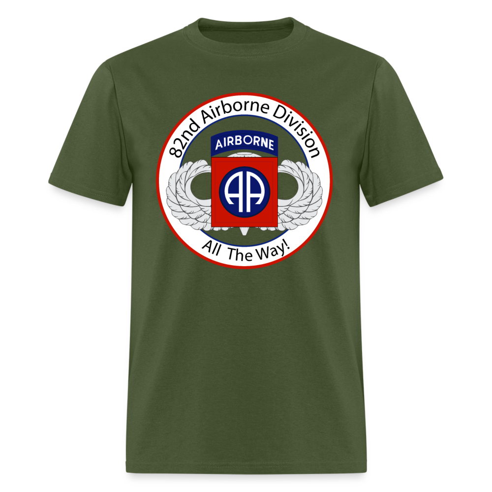 82nd Airborne All the Way Classic T-Shirt - military green