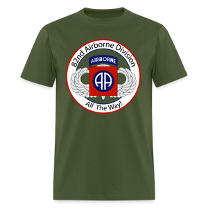 82nd Airborne All the Way Classic T-Shirt - military green