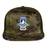 173rd Airborne CIB Combat Jump Trucker Cap - MultiCam\green