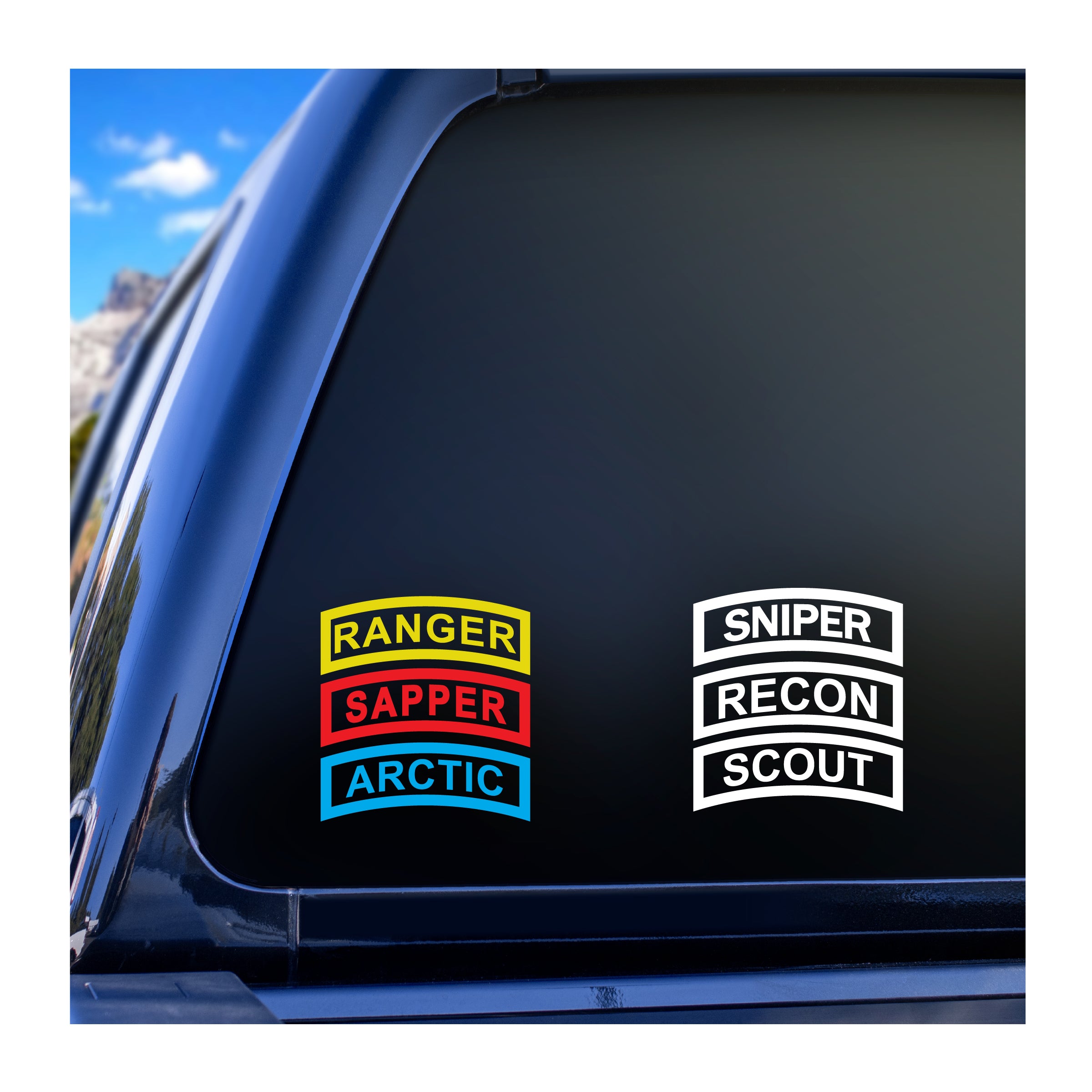 Army Tab LRS LRRP Recon Advisor Ranger Vinyl Decal