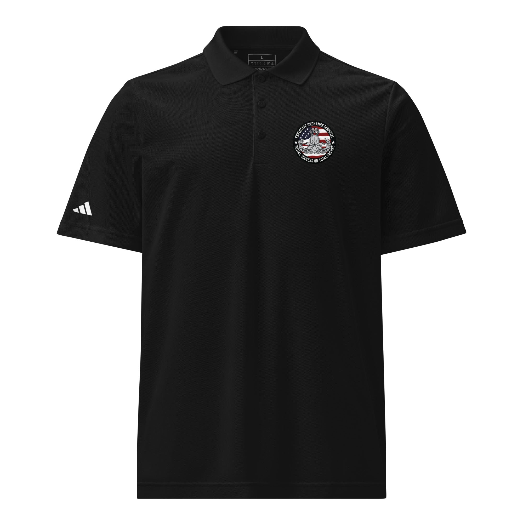 EOD Master ISoTF adidas sport polo in Black