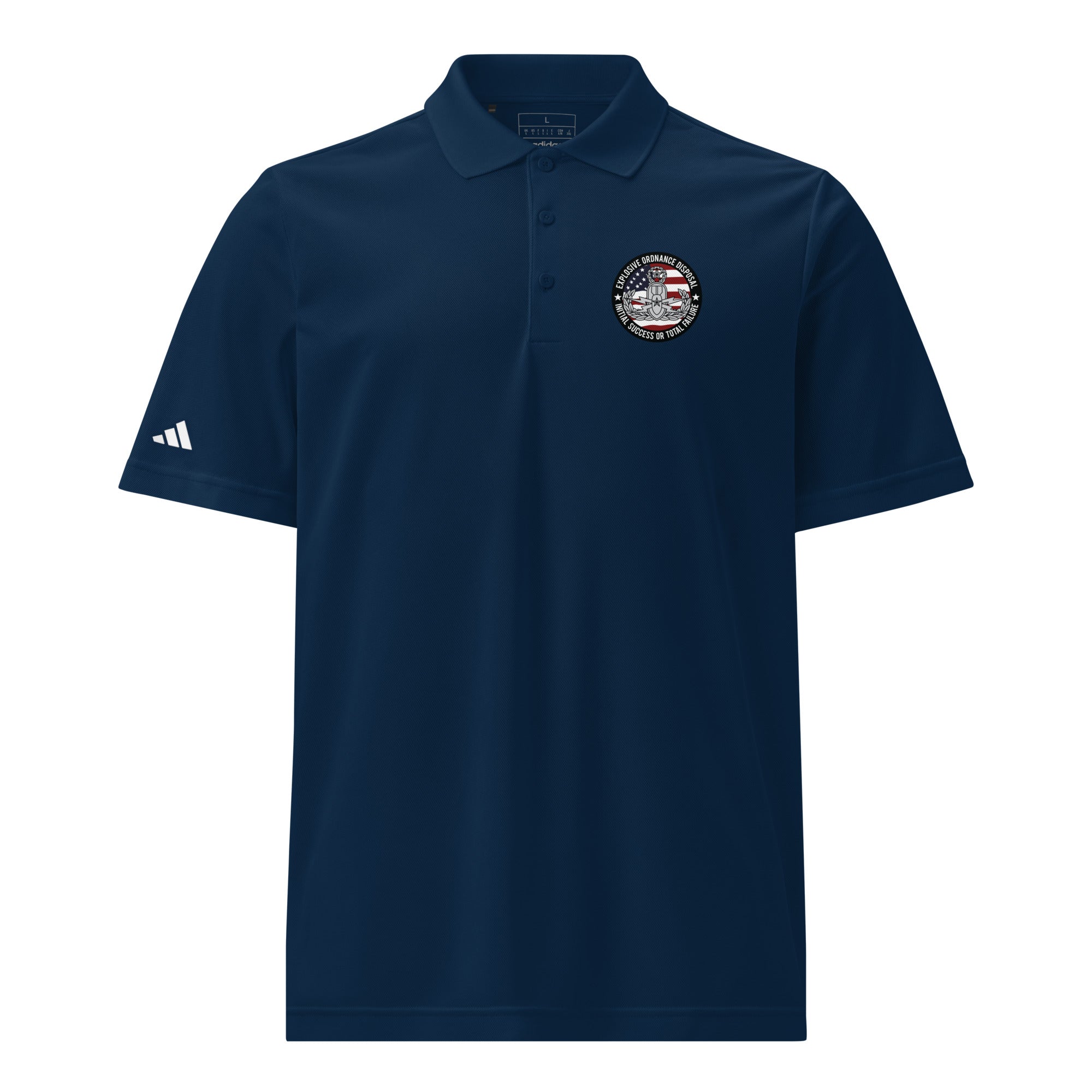 EOD Master ISoTF adidas sport polo in Collegiate Navy