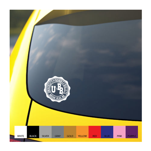 University of Bombs Bullets Indian Head EOD Vinyl Decal