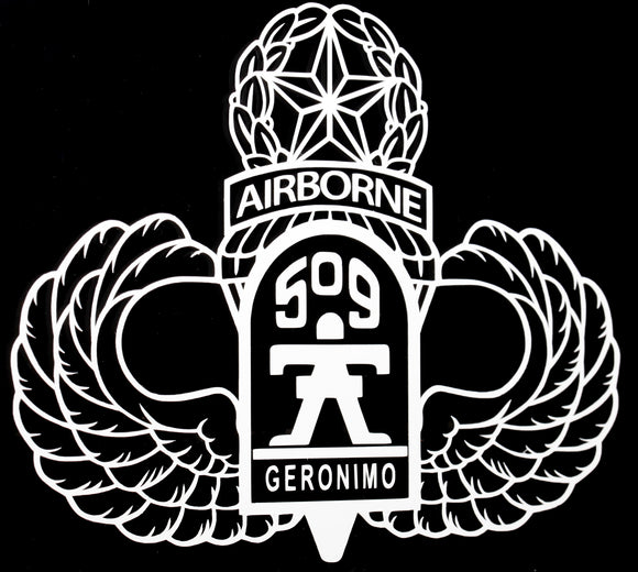 509th Airborne with Master Wings vinyl decal