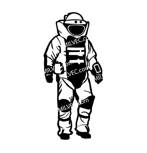 Bomb Suit 1 Graphic Pattern Vector