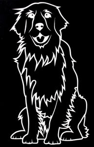 Golden Retriever dog pet Vinyl Decal