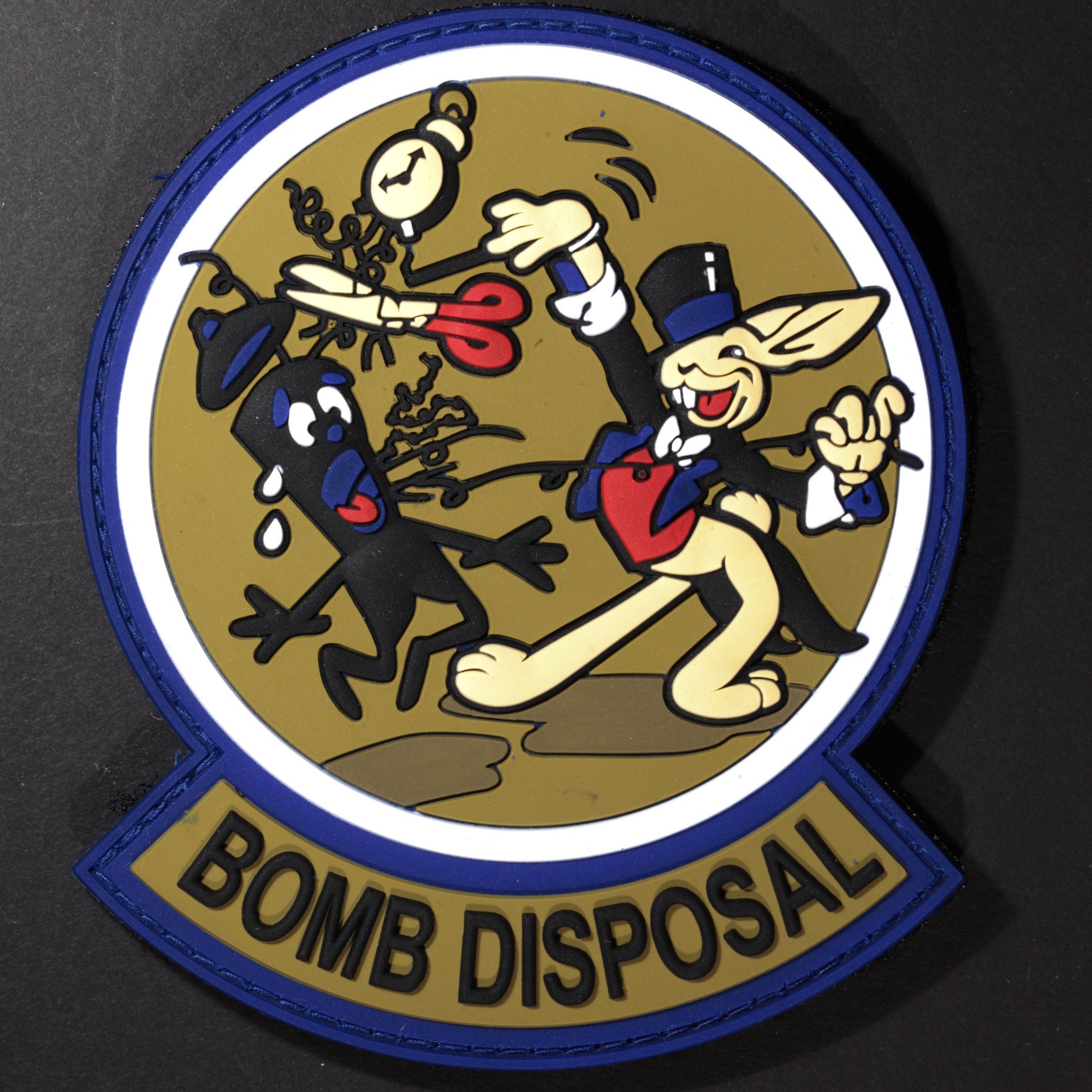 Wwii Rabbit EOD WWII Magic Rabbit Embroidered patch with Bomb Disposal tab – Patch ...