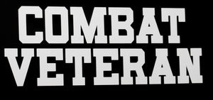 Combat Veteran Vinyl Decal