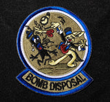 EOD WWII Magic Rabbit Embroidered patch with Bomb Disposal tab