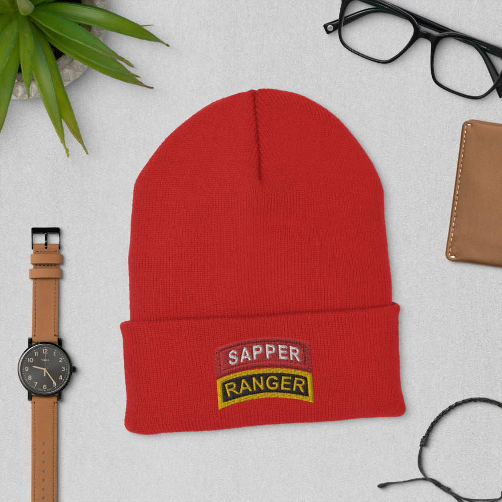 Embroidered Sapper and Ranger tabs