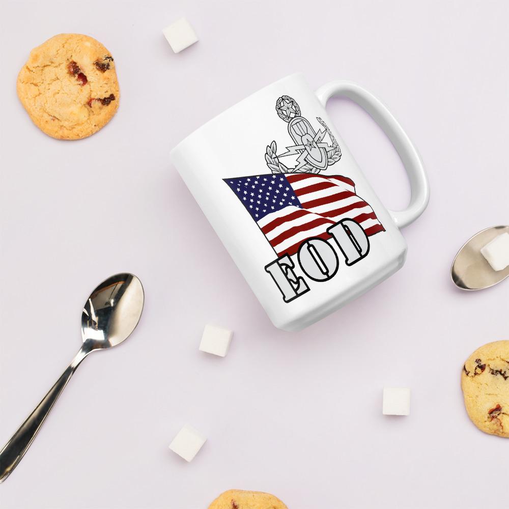 EOD Master and Flag mug