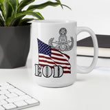 EOD Master and Flag mug