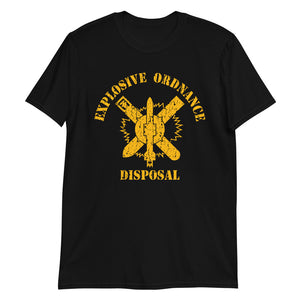 Explosive Ordnance Disposal EOD Logo Aged Short-Sleeve Unisex T-Shirt