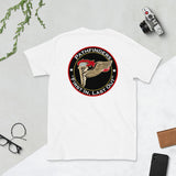 Pathfinder badge and motto First In, Last Out Short-Sleeve Unisex T-Shirt