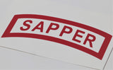 Sapper Tab Vinyl Decal