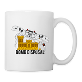Bomb Disposal Crabs over Castles Coffee/Tea Mug - white