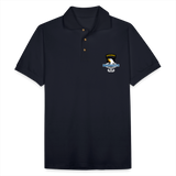 101st Airborne CIB Wings Men's Pique Polo Shirt - midnight navy