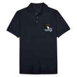 506th BN 101st Airborne CIB Men's Pique Polo Shirt - midnight navy